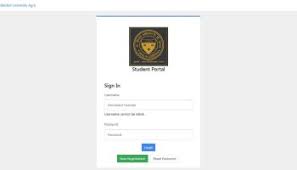 Student login screen example for Samarth portal guide
